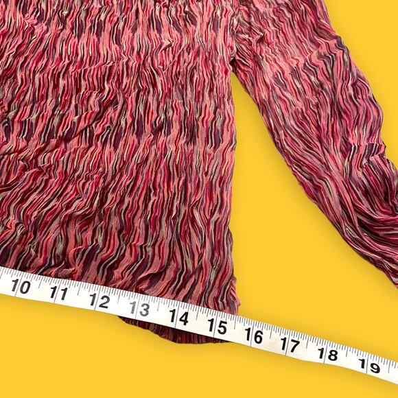 Ella Moss Anthropologie Silk Red Abstract Off the Shoulder Crop Top Size Small - Picture 2 of 6